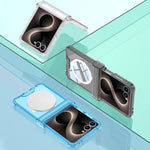 Custodia magnetica antiurto GKK con cerniera airbag, For Galaxy Z Flip8 5G