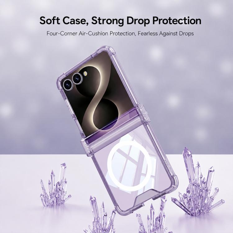 Custodia magnetica antiurto GKK con cerniera airbag, For Galaxy Z Flip8 5G