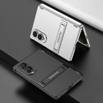 Custodia per telefono GKK Triumph ultra sottile a copertura totale con supporto magnetico integrato e chiusura a scatto., For Galaxy Z Fold8 5G