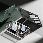 Custodia per telefono GKK Triumph ultra sottile a copertura totale con supporto magnetico integrato e chiusura a scatto., For Galaxy Z Fold8 5G