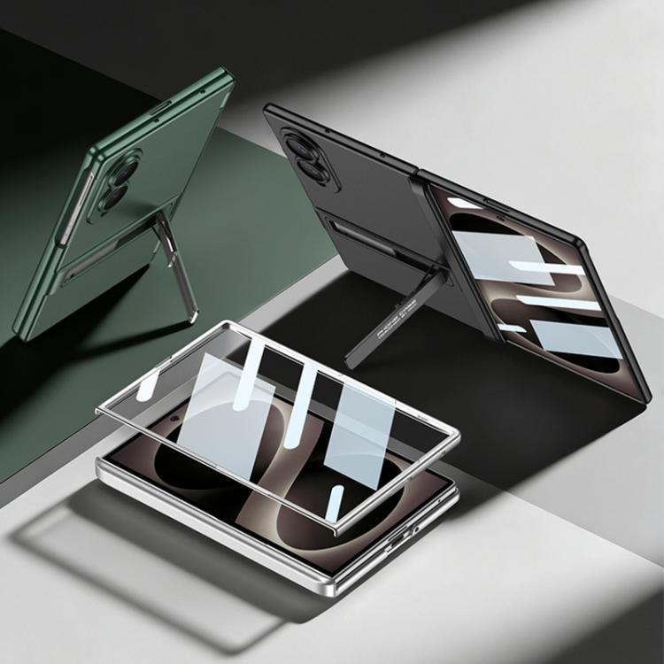 Custodia per telefono GKK Triumph ultra sottile a copertura totale con supporto magnetico integrato e chiusura a scatto., For Galaxy Z Fold8 5G