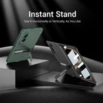 Custodia per telefono GKK Triumph ultra sottile a copertura totale con supporto magnetico integrato e chiusura a scatto., For Galaxy Z Fold8 5G