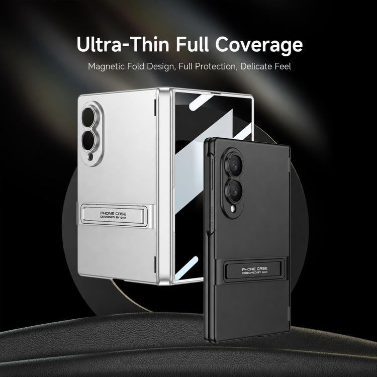 Custodia per telefono GKK Triumph ultra sottile a copertura totale con supporto magnetico integrato e chiusura a scatto., For Galaxy Z Fold8 5G