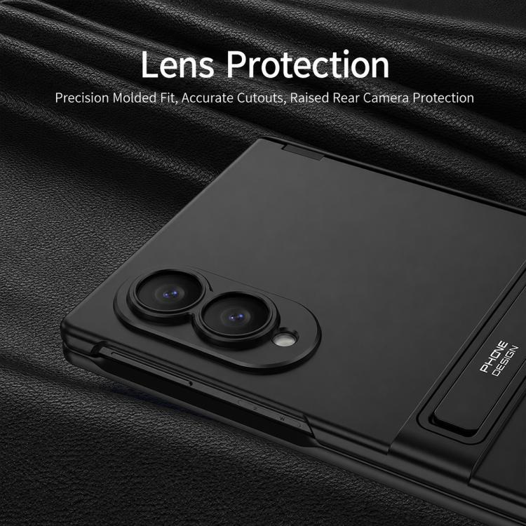 Custodia per telefono GKK Triumph ultra sottile a copertura totale con supporto magnetico integrato e chiusura a scatto., For Galaxy Z Fold8 5G