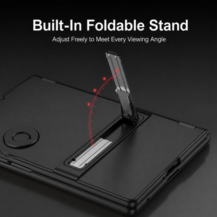Custodia per telefono GKK Triumph ultra sottile a copertura totale con supporto magnetico integrato e chiusura a scatto., For Galaxy Z Fold8 5G