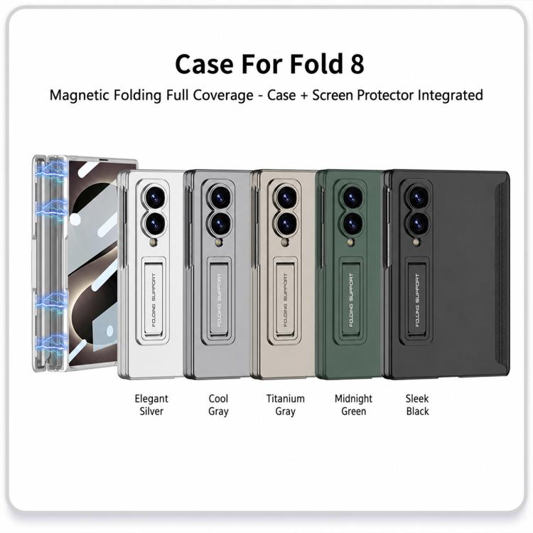 Custodia per telefono GKK con chiusura magnetica integrata e copertura completa pieghevole., For Galaxy Z Fold8 5G