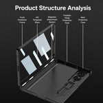 Custodia per telefono GKK con chiusura magnetica integrata e copertura completa pieghevole., For Galaxy Z Fold8 5G