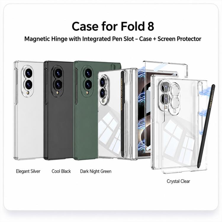 Custodia magnetica integrata GKK per telefono con scomparti per penna, penna inclusa, For Galaxy Z Fold8 5G