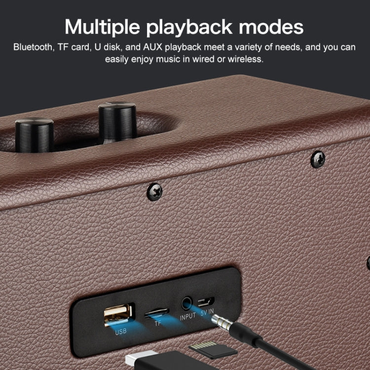 Subwoofer portatile Bluetooth D30 in legno 16W