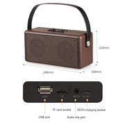 Subwoofer portatile Bluetooth D30 in legno