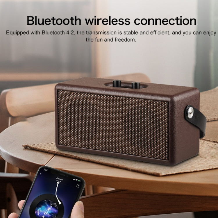 Subwoofer portatile Bluetooth D30 in legno 16W