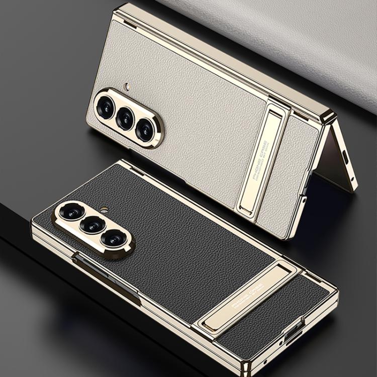 Custodia magnetica in pelle GKK integrata per telefono Triumph Phantom con supporto, For Galaxy Z Fold8 Ultra 5G