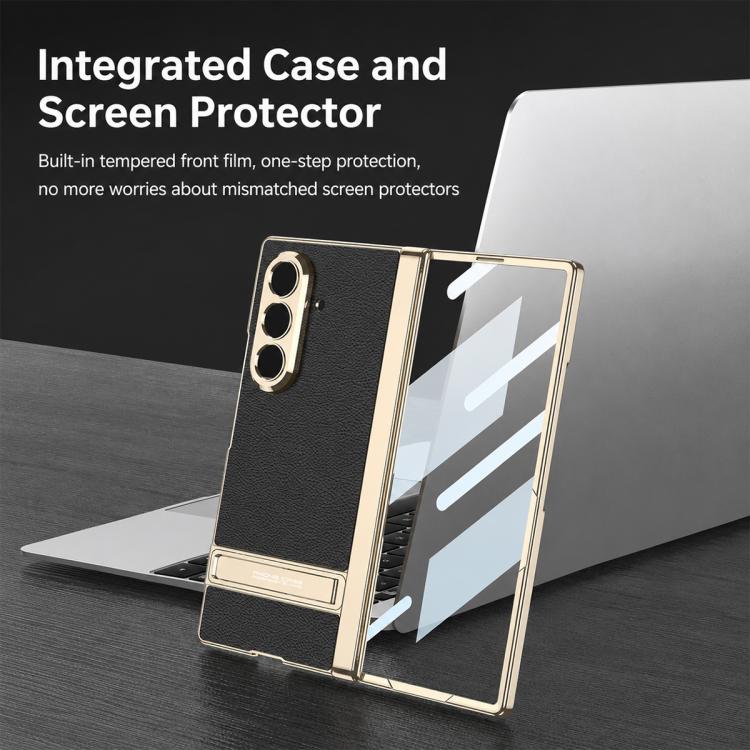 Custodia magnetica in pelle GKK integrata per telefono Triumph Phantom con supporto, For Galaxy Z Fold8 Ultra 5G