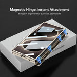 Custodia magnetica in pelle GKK integrata per telefono Triumph Phantom con supporto, For Galaxy Z Fold8 Ultra 5G