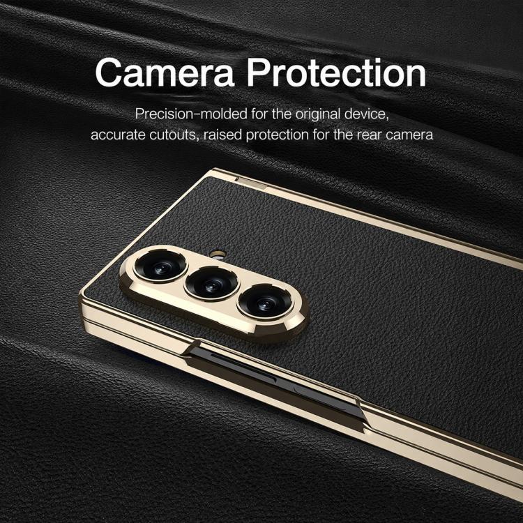 Custodia magnetica in pelle GKK integrata per telefono Triumph Phantom con supporto, For Galaxy Z Fold8 Ultra 5G