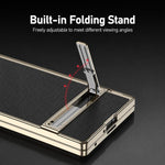 Custodia magnetica in pelle GKK integrata per telefono Triumph Phantom con supporto, For Galaxy Z Fold8 Ultra 5G