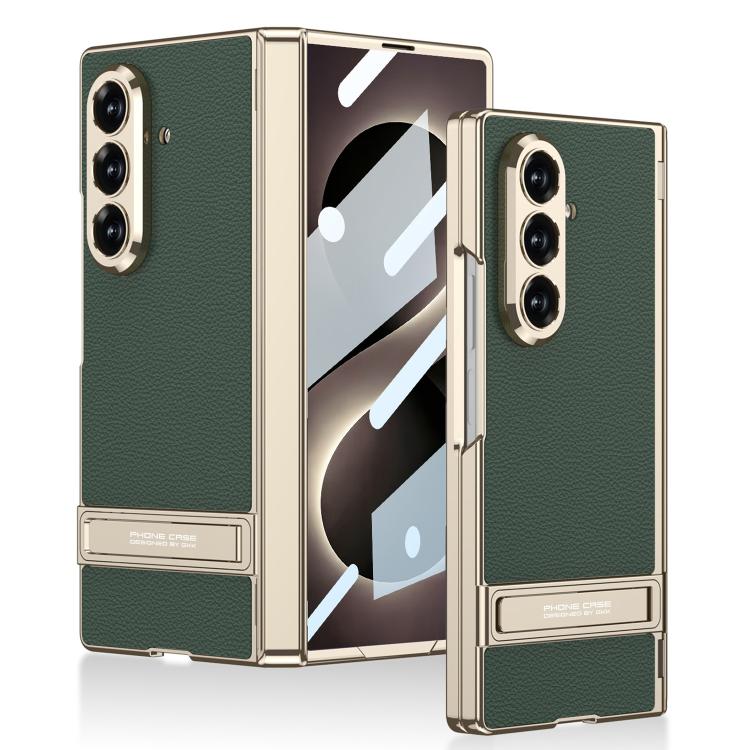 Custodia magnetica in pelle GKK integrata per telefono Triumph Phantom con supporto, For Galaxy Z Fold8 Ultra 5G