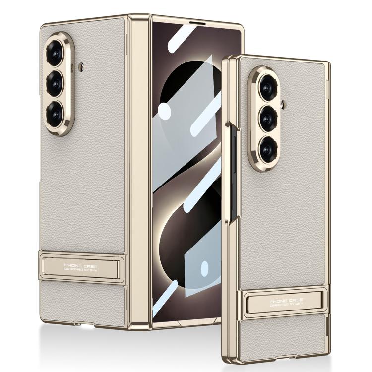 Custodia magnetica in pelle GKK integrata per telefono Triumph Phantom con supporto, For Galaxy Z Fold8 Ultra 5G