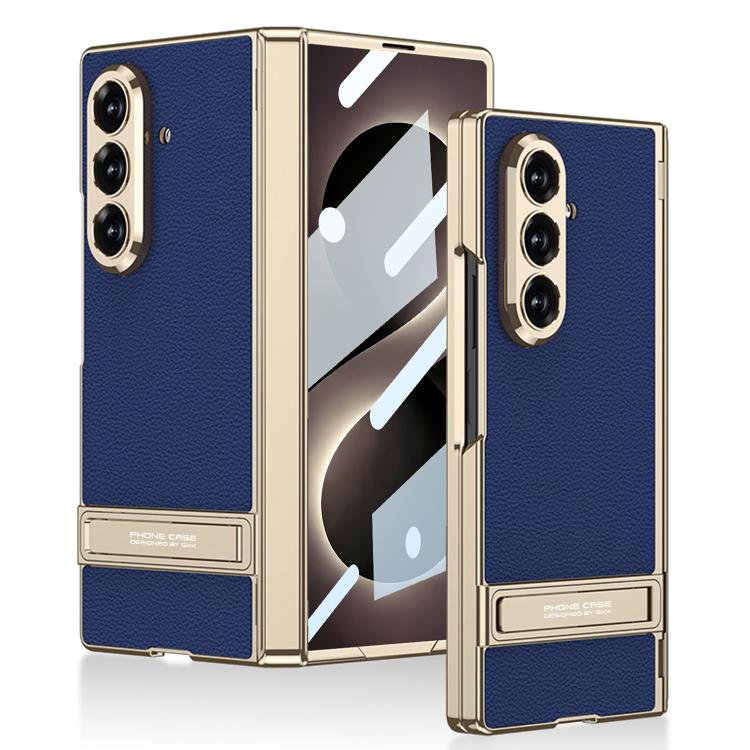Custodia magnetica in pelle GKK integrata per telefono Triumph Phantom con supporto, For Galaxy Z Fold8 Ultra 5G