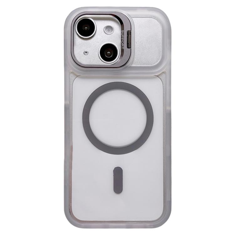 Custodia per telefono con supporto magnetico bicolore per obiettivo, For iPhone 14, For iPhone 14 Pro, For iPhone 14 Pro Max, For iPhone 13 Pro Max