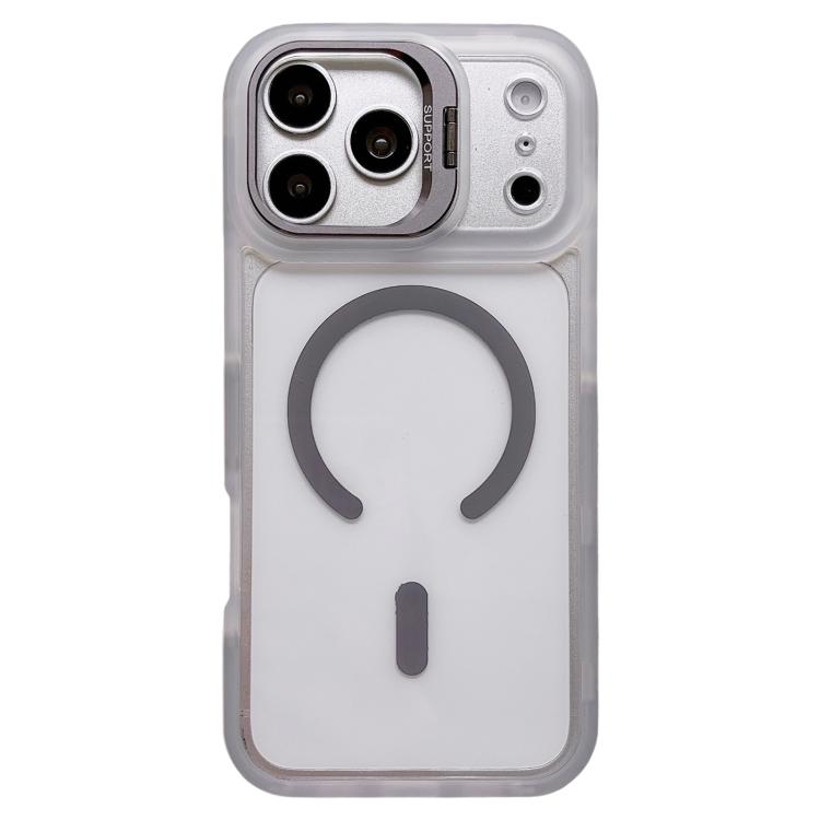 Custodia per telefono con supporto magnetico bicolore per obiettivo, For iPhone 17 Pro Max, For iPhone 17 Pro, For iPhone 17, For iPhone 16 Pro Max