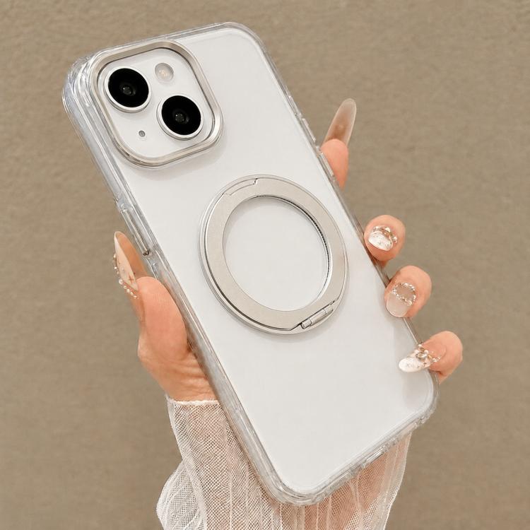Custodia per telefono antiurto con supporto magnetico girevole e airbag integrato., For iPhone 15 Pro, For iPhone 15 Plus, For iPhone 15, For iPhone 14 Plus