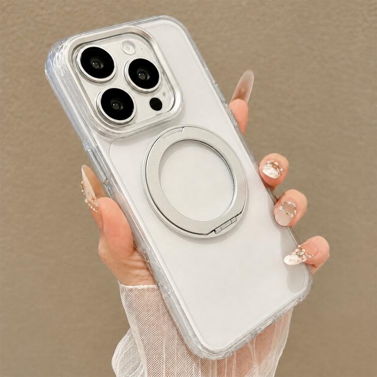 Custodia per telefono antiurto con supporto magnetico girevole e airbag integrato., For iPhone 16 Pro, For iPhone 16 Plus, For iPhone 16, For iPhone 15 Pro Max