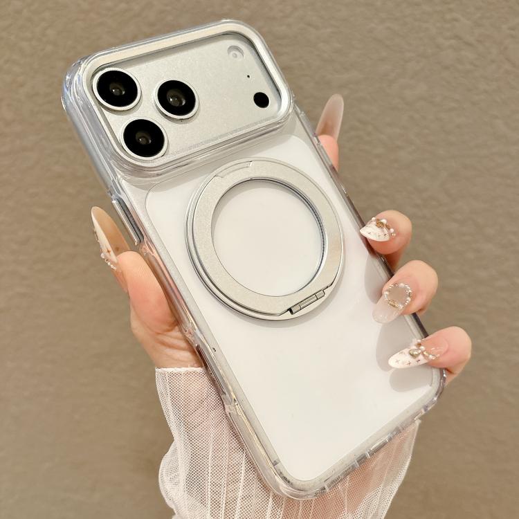 Custodia per telefono antiurto con supporto magnetico girevole e airbag integrato., For iPhone 17 Pro Max, For iPhone 17 Pro, For iPhone 17, For iPhone 16 Pro Max