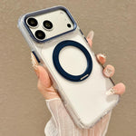 Custodia per telefono antiurto con supporto magnetico girevole e airbag integrato., For iPhone 17 Pro Max, For iPhone 17 Pro, For iPhone 17, For iPhone 16 Pro Max