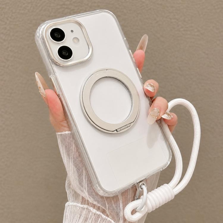 Custodia per telefono antiurto con airbag, supporto magnetico girevole e cinturino da polso., For iPhone 13 Pro, For iPhone 13, For iPhone 12