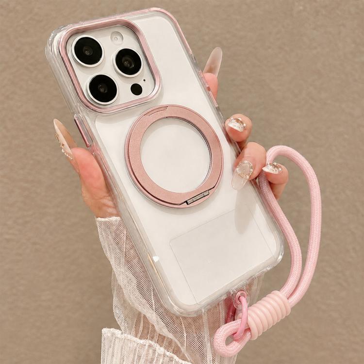 Custodia per telefono antiurto con airbag, supporto magnetico girevole e cinturino da polso., For iPhone 13 Pro, For iPhone 13, For iPhone 12