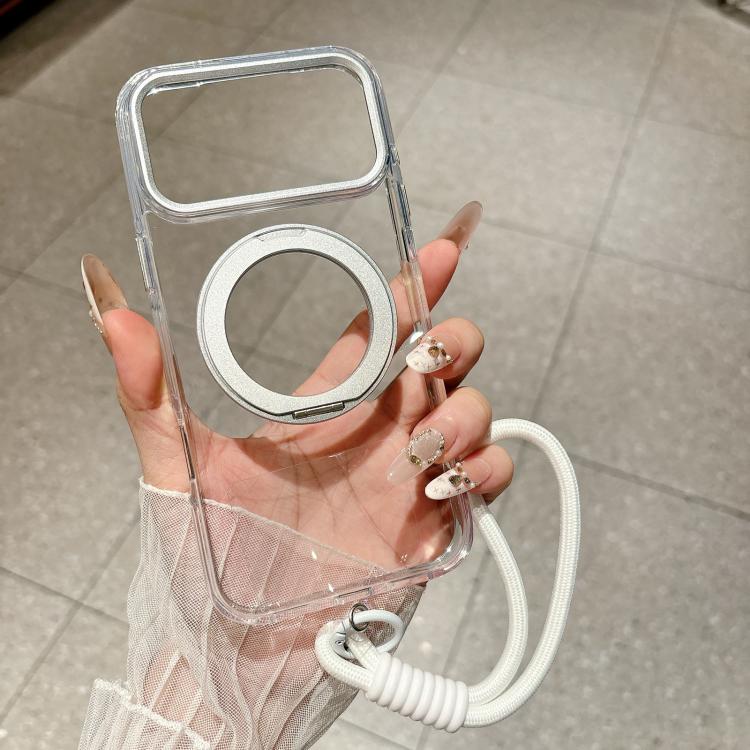 Custodia per telefono antiurto con airbag, supporto magnetico girevole e cinturino da polso., For iPhone 14, For iPhone 14 Pro, For iPhone 14 Pro Max, For iPhone 13 Pro Max