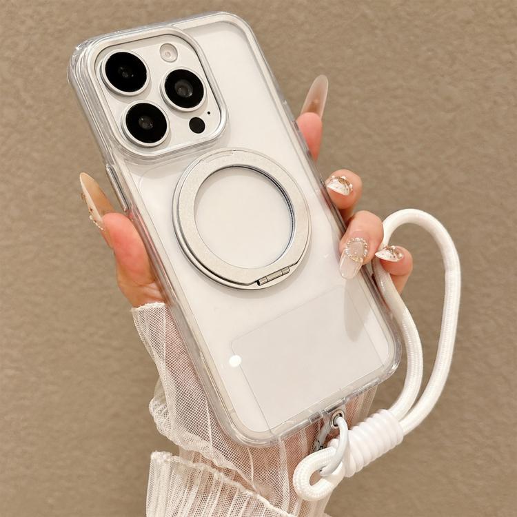 Custodia per telefono antiurto con airbag, supporto magnetico girevole e cinturino da polso., For iPhone 14, For iPhone 14 Pro, For iPhone 14 Pro Max, For iPhone 13 Pro Max