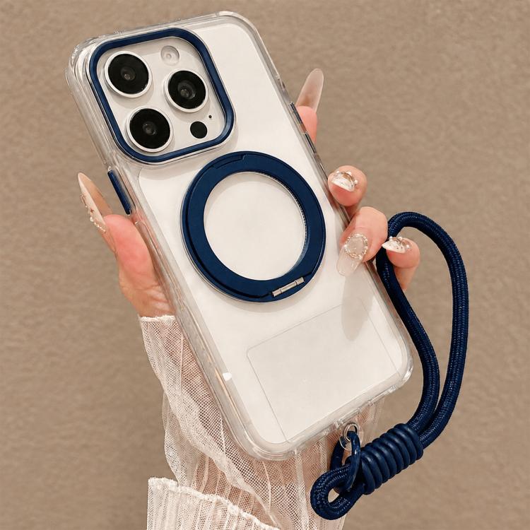 Custodia per telefono antiurto con airbag, supporto magnetico girevole e cinturino da polso., For iPhone 14, For iPhone 14 Pro, For iPhone 14 Pro Max, For iPhone 13 Pro Max