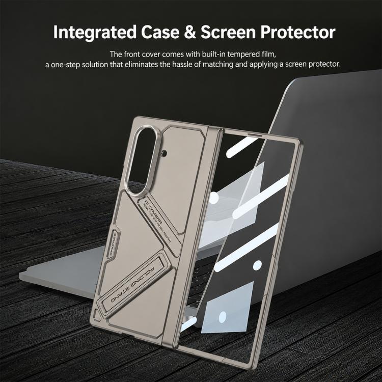 Custodia per telefono Vision con cerniera magnetica integrata GKK, For Galaxy Z Fold8 Ultra 5G