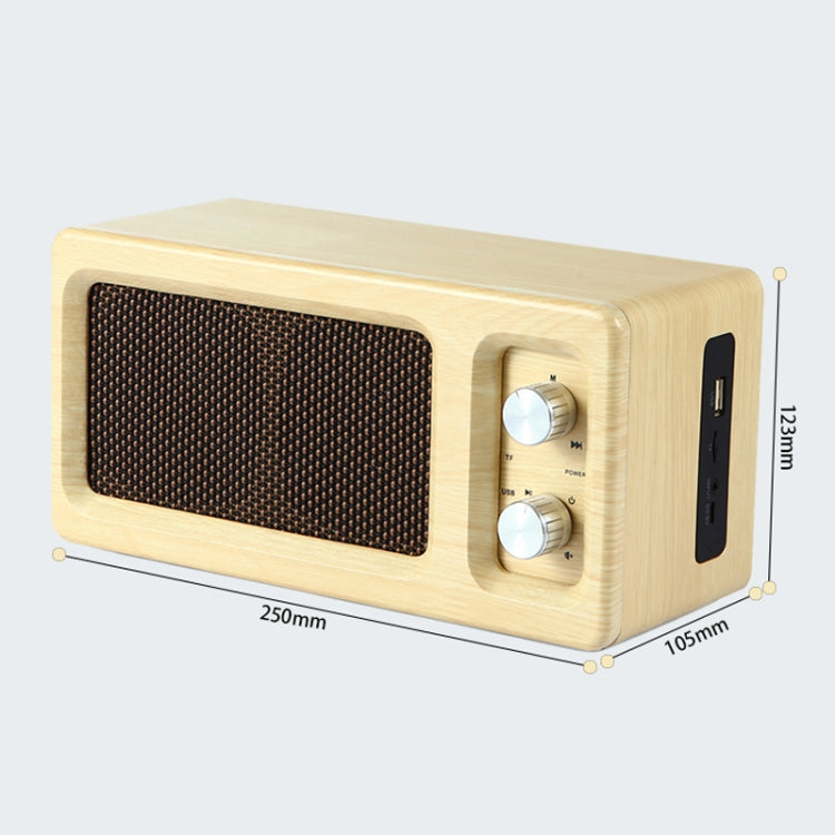 Subwoofer Bluetooth D60 16W in legno con supporto TF e AUX