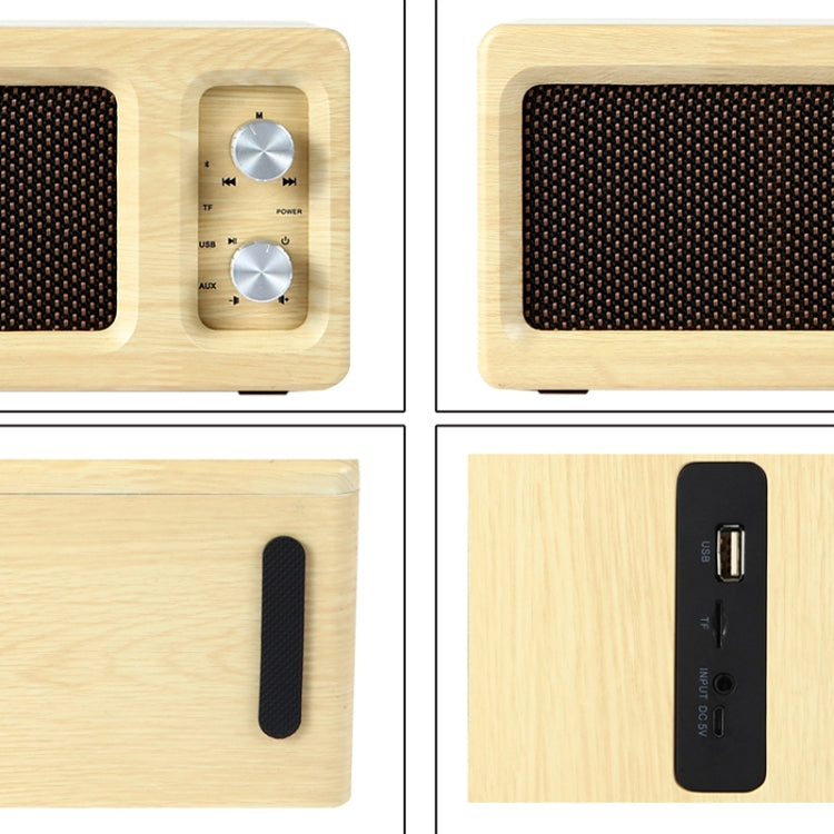 Subwoofer Bluetooth D60 16W in legno con supporto TF e AUX