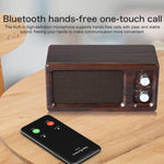Subwoofer Bluetooth D60 16W in legno con supporto TF e AUX