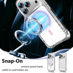 Custodia magnetica antiurto con angoli ammortizzanti e motivo a onde per telefono., For iPhone 17 Pro Max, For iPhone 17 Pro, For iPhone 17