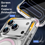 Custodia magnetica antiurto con angoli ammortizzanti e motivo a onde per telefono., For iPhone 17 Pro Max, For iPhone 17 Pro, For iPhone 17