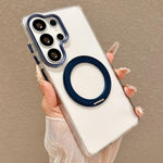 Custodia per telefono antiurto con supporto magnetico girevole e airbag integrato., For Galaxy S24 5G, For Galaxy S23 Ultra 5G