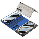Custodia per telefono GKK con cerniera pieghevole magnetica integrata, cinturino da polso e portapenna., For Galaxy Z Fold8 Ultra 5G