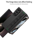 Custodia per telefono GKK con cerniera pieghevole magnetica integrata, cinturino da polso e portapenna., For Galaxy Z Fold8 Ultra 5G