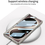Custodia per telefono GKK con cerniera pieghevole magnetica integrata, cinturino da polso e portapenna., For Galaxy Z Fold8 Ultra 5G