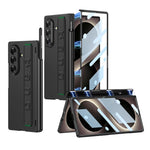 Custodia per telefono GKK con cerniera pieghevole magnetica integrata, cinturino da polso e portapenna., For Galaxy Z Fold8 Ultra 5G