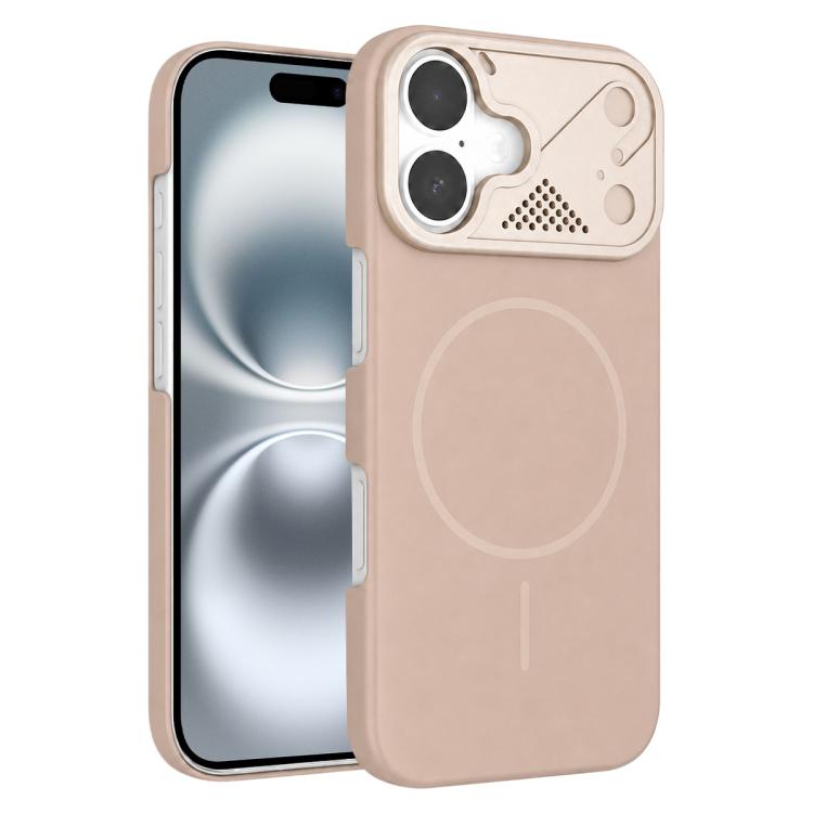 Custodia magnetica per telefono ultra sottile in policarbonato Gold Armor, For iPhone 16, For iPhone 15 Pro Max