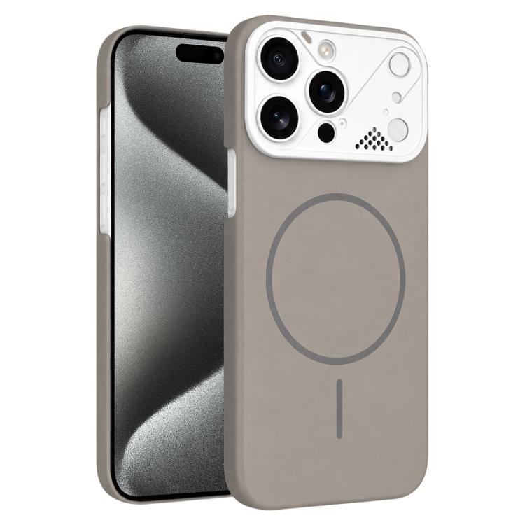 Custodia magnetica per telefono ultra sottile in policarbonato Gold Armor, For iPhone 15 Pro, For iPhone 15