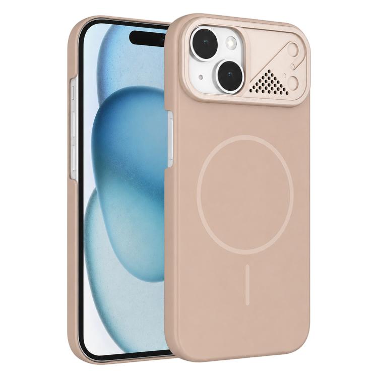 Custodia magnetica per telefono ultra sottile in policarbonato Gold Armor, For iPhone 15 Pro, For iPhone 15