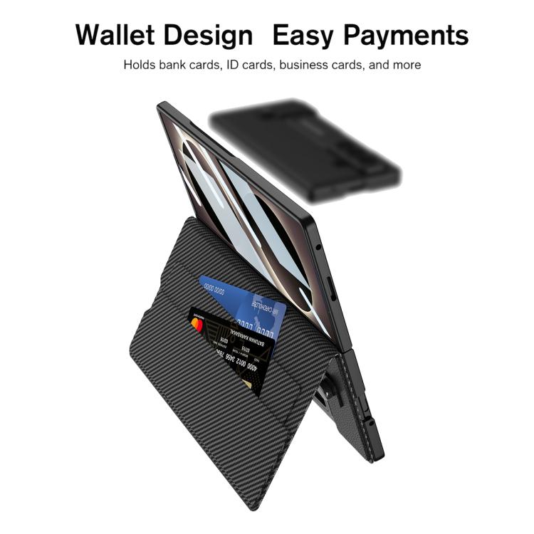 Custodia per telefono in pelle GKK con portafoglio integrato e scomparti per penna (penna non inclusa)., For Galaxy Z Fold8 Ultra 5G