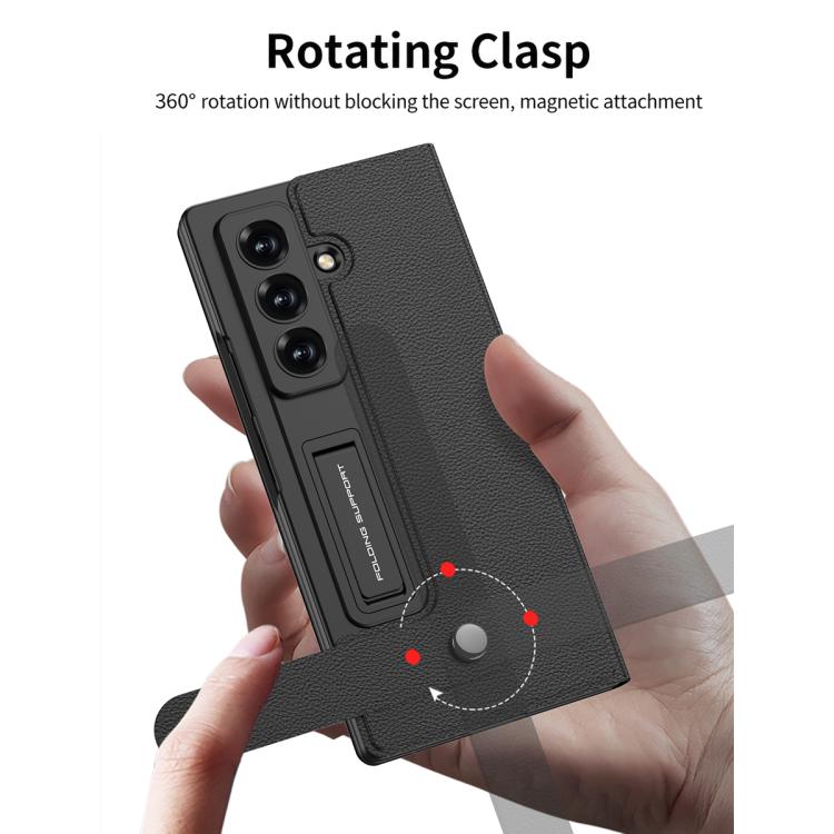 Custodia per telefono in pelle GKK con portafoglio integrato e scomparti per penna (penna non inclusa)., For Galaxy Z Fold8 Ultra 5G